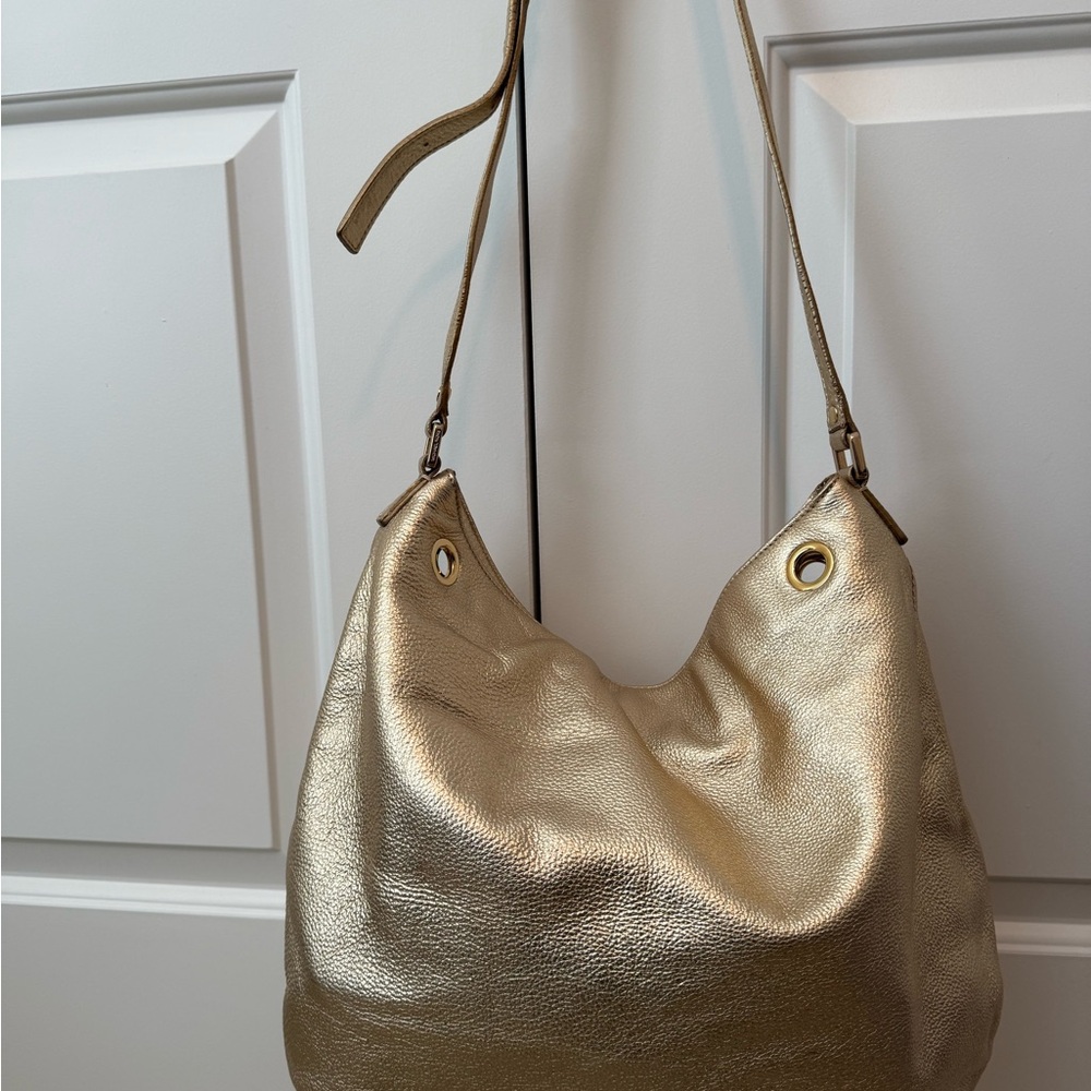 Michael Kors Metallic Gold Hobo Bag